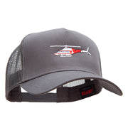 Helicopter Careflight Embroidered Cotton Mesh Trucker Cap