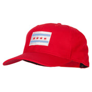 Chicago Flag Embroidered Solid Cotton Pro Style Cap