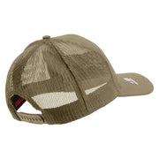 Licensed US Army Aviation Embroidered Solid Cotton Twill Mesh Prostyle Cap - Khaki OSFM