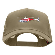 Helicopter Careflight Embroidered Cotton Mesh Trucker Cap