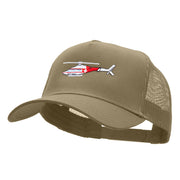 Helicopter Careflight Embroidered Cotton Mesh Trucker Cap