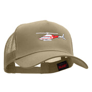 Helicopter Careflight Embroidered Cotton Mesh Trucker Cap