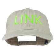 Halloween Character Link Embroidered Washed Dyed Cap