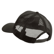 Licensed US Army Aviation Embroidered Solid Cotton Twill Mesh Prostyle Cap - Charcoal OSFM
