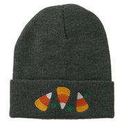 Halloween Candies Embroidered Long Beanie