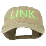 Halloween Character Link Embroidered Washed Dyed Cap