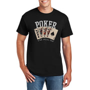 Poker All In Graphic Men's DryBlend Cotton Polyester T-Shirt