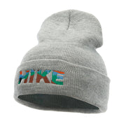 Hike Embroidered 12 Inch Long Knitted Beanie