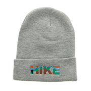 Hike Embroidered 12 Inch Long Knitted Beanie