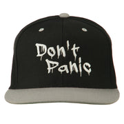 Halloween Don't Panic Embroidered Snapback Cap