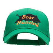 Boar Hunting Embroidered Low Profile Cap