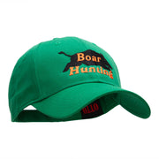 Boar Hunting Embroidered Low Profile Cap