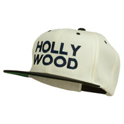 Hollywood Embroidered Two Tone Snapback Cap