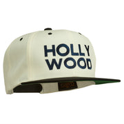 Hollywood Embroidered Two Tone Snapback Cap