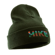 Hike Embroidered 12 Inch Long Knitted Beanie