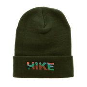 Hike Embroidered 12 Inch Long Knitted Beanie