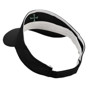 Columbus Day Cross Embroidered Brushed Cotton Sun visor - Black OSFM