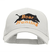 Boar Hunting Embroidered Low Profile Cap