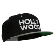 Hollywood Embroidered Two Tone Snapback Cap