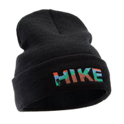 Hike Embroidered 12 Inch Long Knitted Beanie