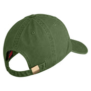 USAF Blue Letter Embroidered Pigment Dyed Cap - Olive OSFM