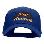 Boar Hunting Embroidered Low Profile Cap