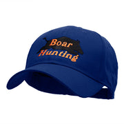 Boar Hunting Embroidered Low Profile Cap