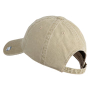 USAF Blue Letter Embroidered Pigment Dyed Cap - Khaki OSFM