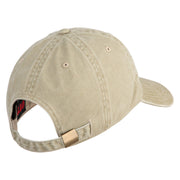 USAF Blue Letter Embroidered Pigment Dyed Cap - Khaki OSFM