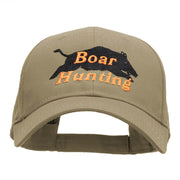 Boar Hunting Embroidered Low Profile Cap