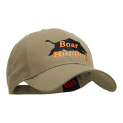 Boar Hunting Embroidered Low Profile Cap