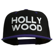 Hollywood Embroidered Two Tone Snapback Cap