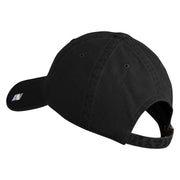 USAF Blue Letter Embroidered Pigment Dyed Cap - Black OSFM