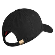USAF Blue Letter Embroidered Pigment Dyed Cap - Black OSFM