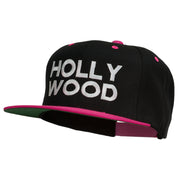 Hollywood Embroidered Two Tone Snapback Cap