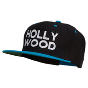 Hollywood Embroidered Two Tone Snapback Cap