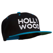 Hollywood Embroidered Two Tone Snapback Cap