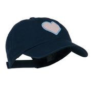 Heart with Outline Embroidered Cap