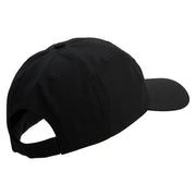 US Marine Corps Design Embroidered 6 Panel Unstructured Cotton Twill Cap Made in USA - Black OSFM