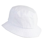 Jersery New Orleans Embroidered Unisex Multipurpose Crushable Cotton Twill Bucket Hat - White M