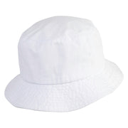 Jersery New Orleans Embroidered Unisex Multipurpose Crushable Cotton Twill Bucket Hat - White M