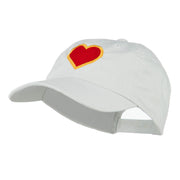 Heart with Outline Embroidered Cap