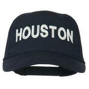 Houston Embroidered Cotton Twill Snapback Cap