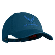 US Air Force with Wing Embroidered Pigment Dyed Cap - Navy OSFM