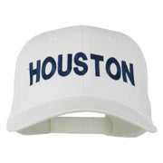 Houston Embroidered Cotton Twill Snapback Cap