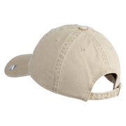 US Air Force with Wing Embroidered Pigment Dyed Cap - Khaki OSFM