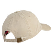 US Air Force with Wing Embroidered Pigment Dyed Cap - Khaki OSFM