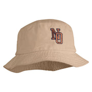 Jersery New Orleans Embroidered Unisex Multipurpose Crushable Cotton Twill Bucket Hat - Khaki M