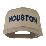 Houston Embroidered Cotton Twill Snapback Cap