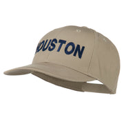 Houston Embroidered Cotton Twill Snapback Cap